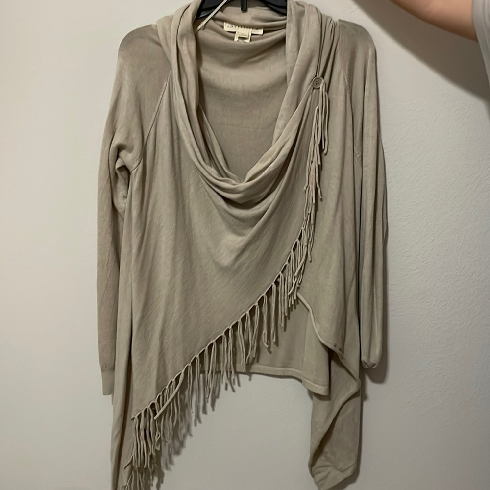 Cowl neck cardigan